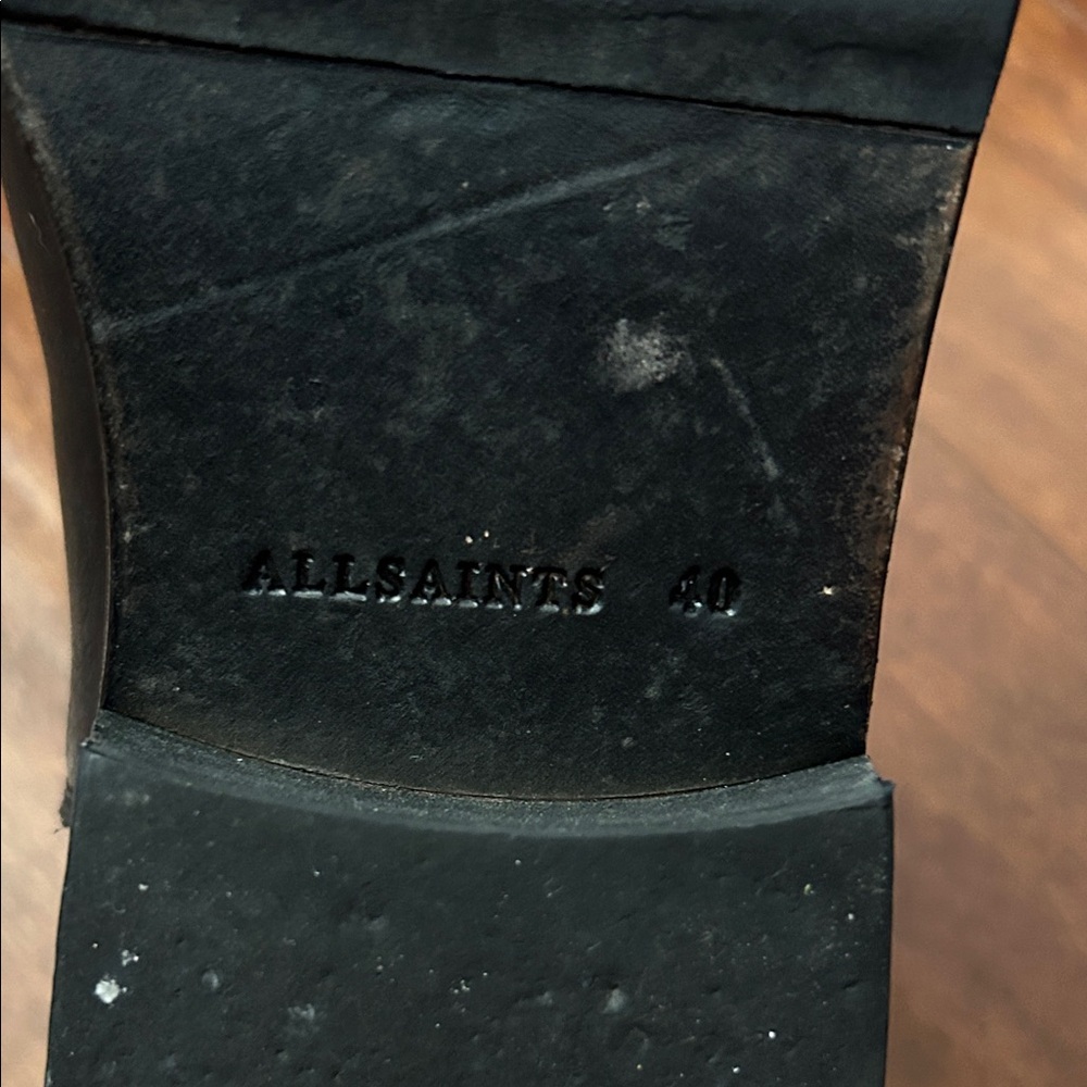 All Saints “Eli” Black Leather Chelsea Boots, Perfect Shoe Work to Play, Size 40 - Picture 2 of 16